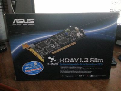 Лот: 4135081. Фото: 1. asus xonar HDAV1.3slim. Звуковые карты