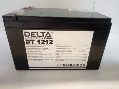 Лот: 22491721. Фото: 1. АКБ Delta dt1212 аккумулятор. Аккумуляторы
