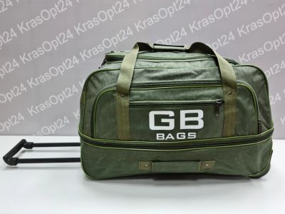 Лот: 13527078. Фото: 1. Сумка-чемодан "GB" хаки, Омск. Чемоданы и сумки дорожные