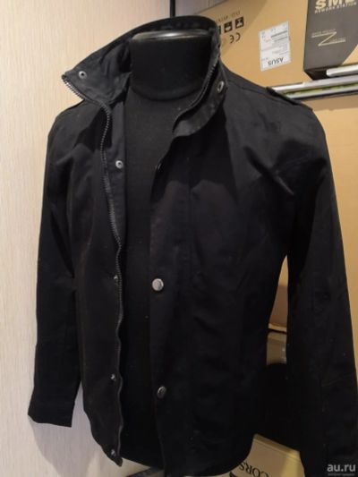 Лот: 15493415. Фото: 1. Ветровка Slim Fit из джинсовой... Верхняя одежда