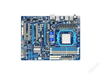 Лот: 1974849. Фото: 1. Комплект GIGABYTE "GA-870A-UD3... Материнские платы