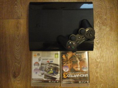 Лот: 4326561. Фото: 1. Sony playstation 3, 500Gb+2 игры. Игровые приставки, консоли