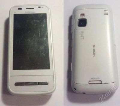 Лот: 1404428. Фото: 1. Nokia C-6-00 (c6) Белый смартфон... Смартфоны
