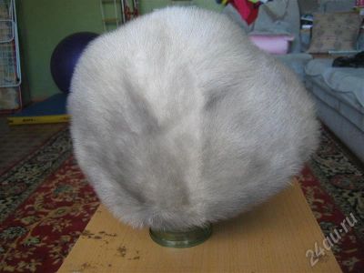 Лот: 575139. Фото: 1. Шапка из голубой норки. Головные уборы