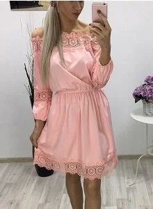 Лот: 10013534. Фото: 1. Платье розовое. Платья