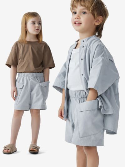 Лот: 25714074. Фото: 1. Шорты детские HAPPY BABY, Голубой. Шорты