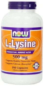 Лот: 6267097. Фото: 1. L-Lysine, 500 mg, 250 капсул... Спортивное питание, витамины