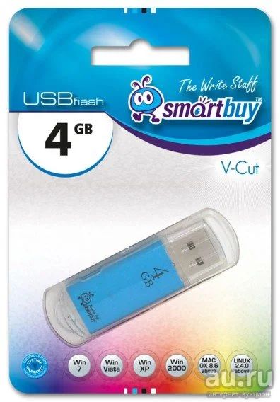 Лот: 14290594. Фото: 1. Флэш-диск SmartBuy 4GB USB 2.0... USB-флеш карты