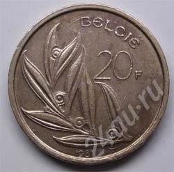 Лот: 201245. Фото: 1. Бельгия. 20 франков 1981г. Интересный... Европа