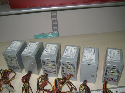 Лот: 20971031. Фото: 1. Блоки питания ATX, 6шт. одним... Корпуса, блоки питания