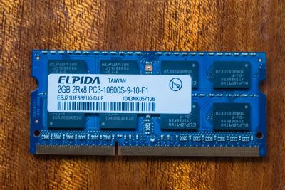 Лот: 6483357. Фото: 1. SO-DIMM DDR3 2Gb 1333MHz Elpida. Оперативная память
