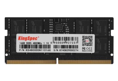 Лот: 25197886. Фото: 1. Модуль памяти SO-DDR5 16Гб 4800МГц... Оперативная память