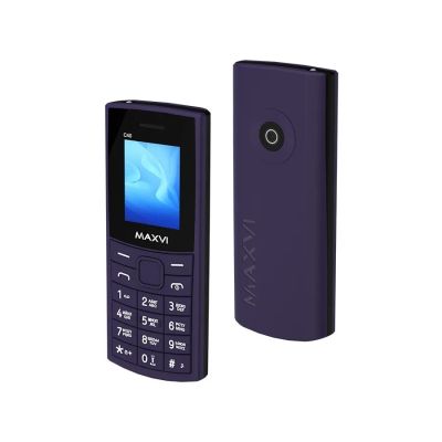 Лот: 25021384. Фото: 1. Сотовый Maxvi C40 Purple 2sim... Кнопочные мобильные телефоны