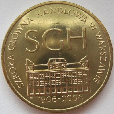 Лот: 6455395. Фото: 1. 2 злотых 2006. 100-летие Варшавской... Европа