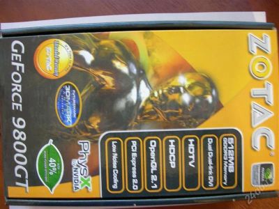 Лот: 1363907. Фото: 1. PCI-E Zotac GeForce 9800 GT 512Mb... Видеокарты