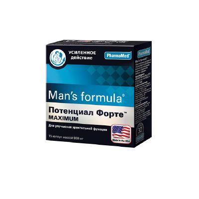 Лот: 25669245. Фото: 1. Man's formula Потенциал Форте... Лекарства
