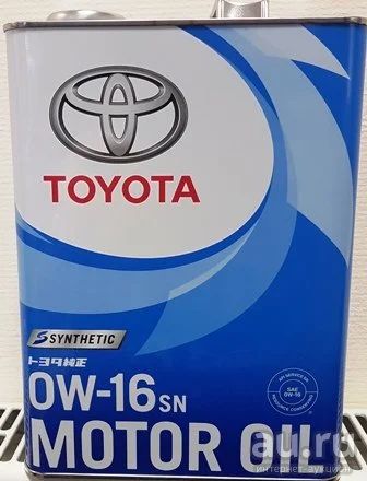 Лот: 15463912. Фото: 1. Toyota Motor Oil SN 0W16 4л 08880-12105. Масла, жидкости