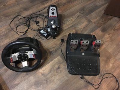 Лот: 12250589. Фото: 1. Logitech G27 Руль. Рули, джойстики