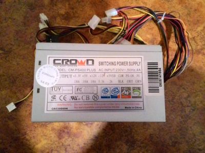 Лот: 10408163. Фото: 1. Crown CM-PS400 Plus. Корпуса, блоки питания