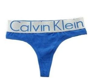 Лот: 6529769. Фото: 1. Стринги Calvin Klein Голубые. Нижнее бельё