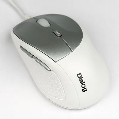 Лот: 8915080. Фото: 1. Мышь Dialog MOK-18U 1.5м USB White... Клавиатуры и мыши