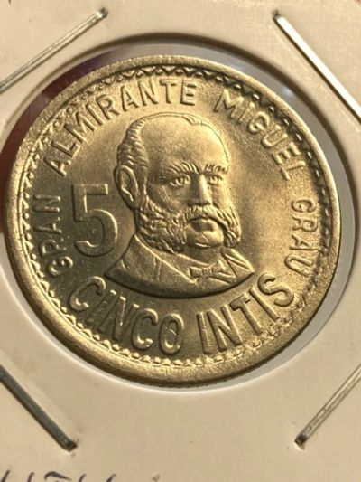 Лот: 19481232. Фото: 1. Перу 5 инти, 1988. Америка