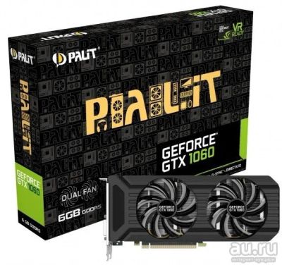 Лот: 13537899. Фото: 1. Видеокарта Palit GeForce GTX 1060... Видеокарты