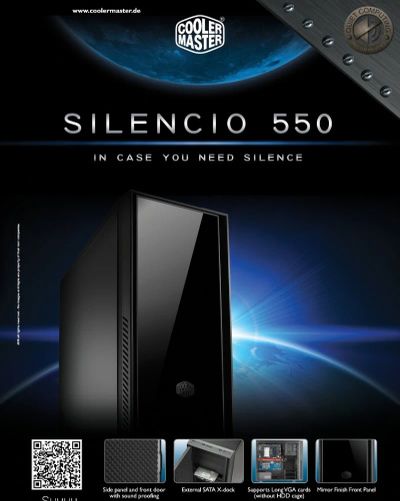 Лот: 8617089. Фото: 1. Корпус CoolerMaster CM Silencio... Корпуса, блоки питания