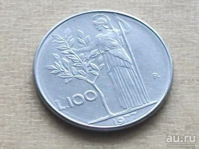Лот: 13542435. Фото: 1. Монета 100 лир сто Италия 1977... Европа
