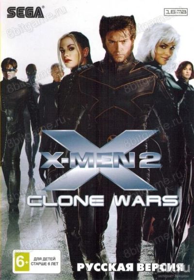 Лот: 13344501. Фото: 1. X-MAN 2 CLONE WARS Картридж Sega... Игры для консолей