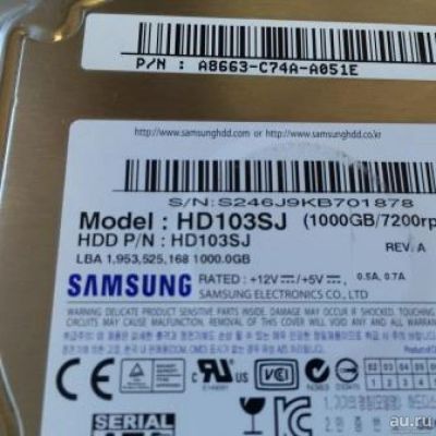 Лот: 9977368. Фото: 1. Samsung Spinpoint F3 1 Тб Spinpoint... Жёсткие диски (HDD)