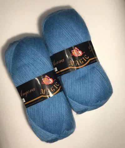 Лот: 15402512. Фото: 1. Пряжа MAGIC Angora delicate, Германия... Ткани, нитки, пряжа