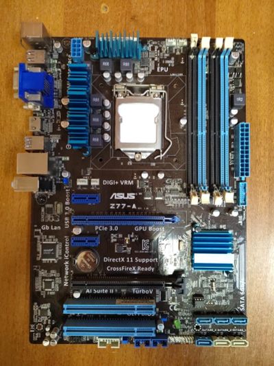 Лот: 23458078. Фото: 1. Материнская плата Asus z77-A. Материнские платы