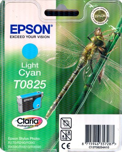 Лот: 3750363. Фото: 1. Картридж Epson T0825 Light Cyan... Картриджи, расходные материалы