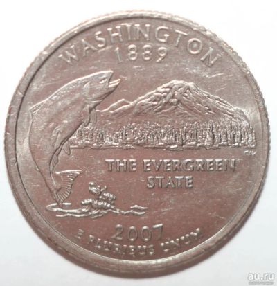 Лот: 9748376. Фото: 1. квотер (25 центов) 2007 год. США... Америка