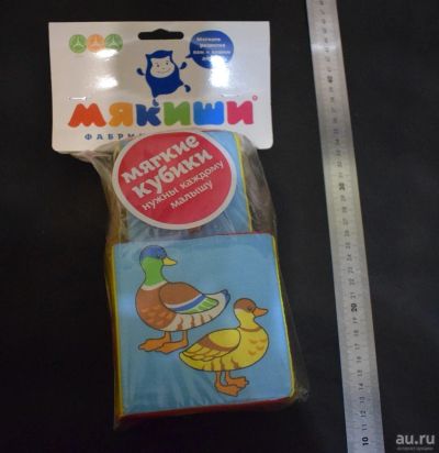 Лот: 10802766. Фото: 1. Набор мягких кубиков "Чей детёныш... Мягкие