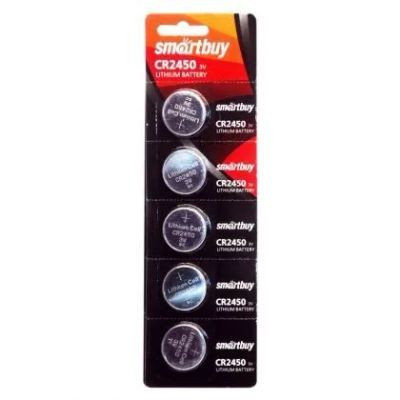 Лот: 22151191. Фото: 1. Элем.пит.SMARTBUY CR2450 BP-5. Батарейки, аккумуляторы, элементы питания