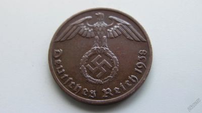 Лот: 5577473. Фото: 1. 3 рейх Германия состояние VF 1938. Германия и Австрия