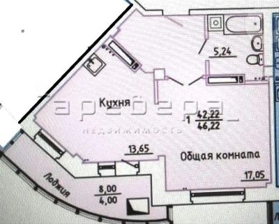 Лот: 20180798. Фото: 1. 1-комнатная квартира на ул. Линейная... Квартиры, студии