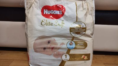 Лот: 18441779. Фото: 1. Huggies elite soft 1. Детская гигиена