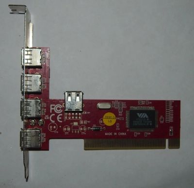 Лот: 6615479. Фото: 1. PCI - USB Контроллер 4+1. Платы расширения, контроллеры, доп. порты