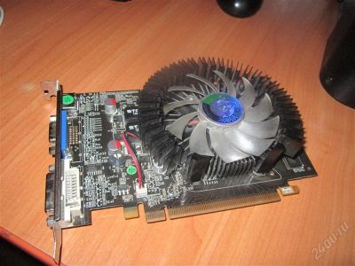 Лот: 2216904. Фото: 1. Видеокарта "NVidia GeForse GT240... Видеокарты