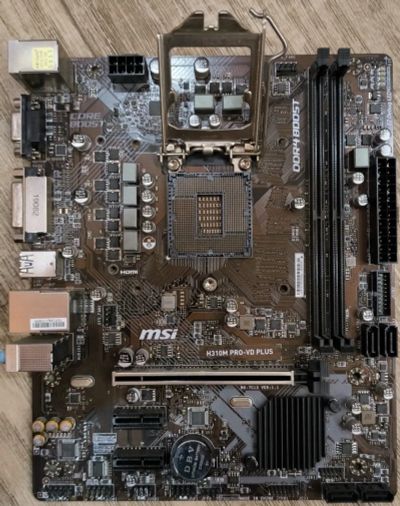 Лот: 24771065. Фото: 1. Материнская плата MSI H310M PRO-VD... Материнские платы