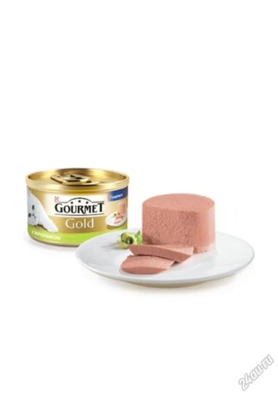 Лот: 5891371. Фото: 1. Консервы Gourmet Gold для кошек... Корма