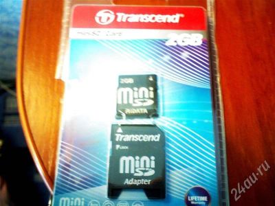 Лот: 240660. Фото: 1. флешка minisd 2gb. Карты памяти