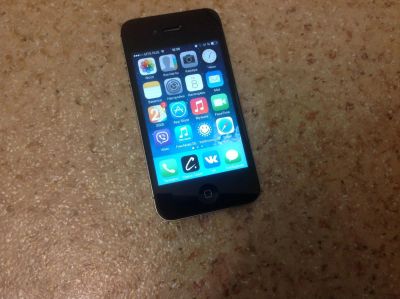 Лот: 4595835. Фото: 1. iPhone 4s black. Смартфоны