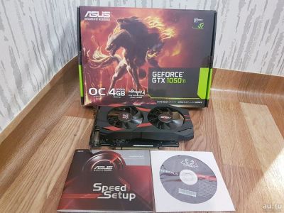 Лот: 13456017. Фото: 1. Asus gtx 1050 ti в отл. состоянии. Видеокарты