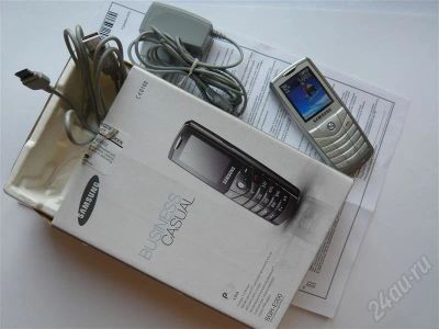 Лот: 733617. Фото: 1. Samsung E200 комплект, доки, в... Кнопочные мобильные телефоны