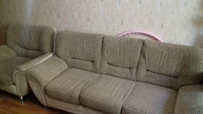 Лот: 9993731. Фото: 1. Диван с креслом. Диваны