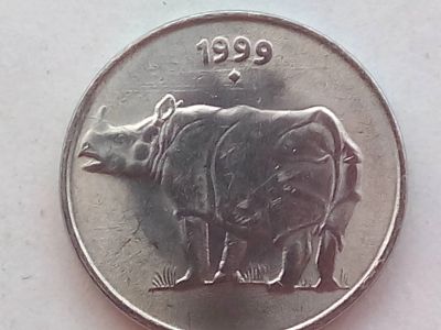 Лот: 18442929. Фото: 1. Монета Индии 25 пайс, 1999 Отметка... Азия